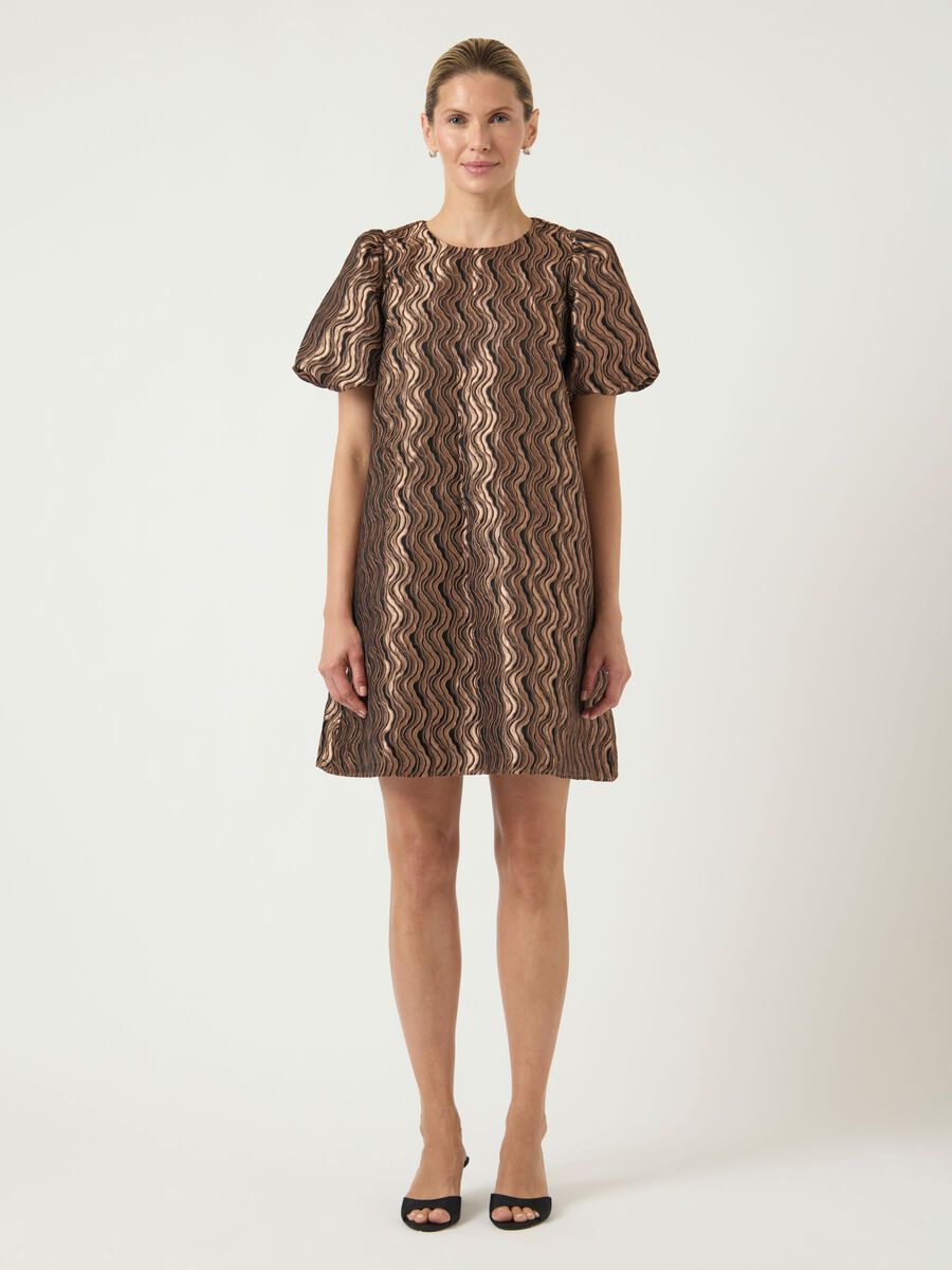 Carousel image - YASSIRLEY MINI DRESS, Mocha Mousse | 1