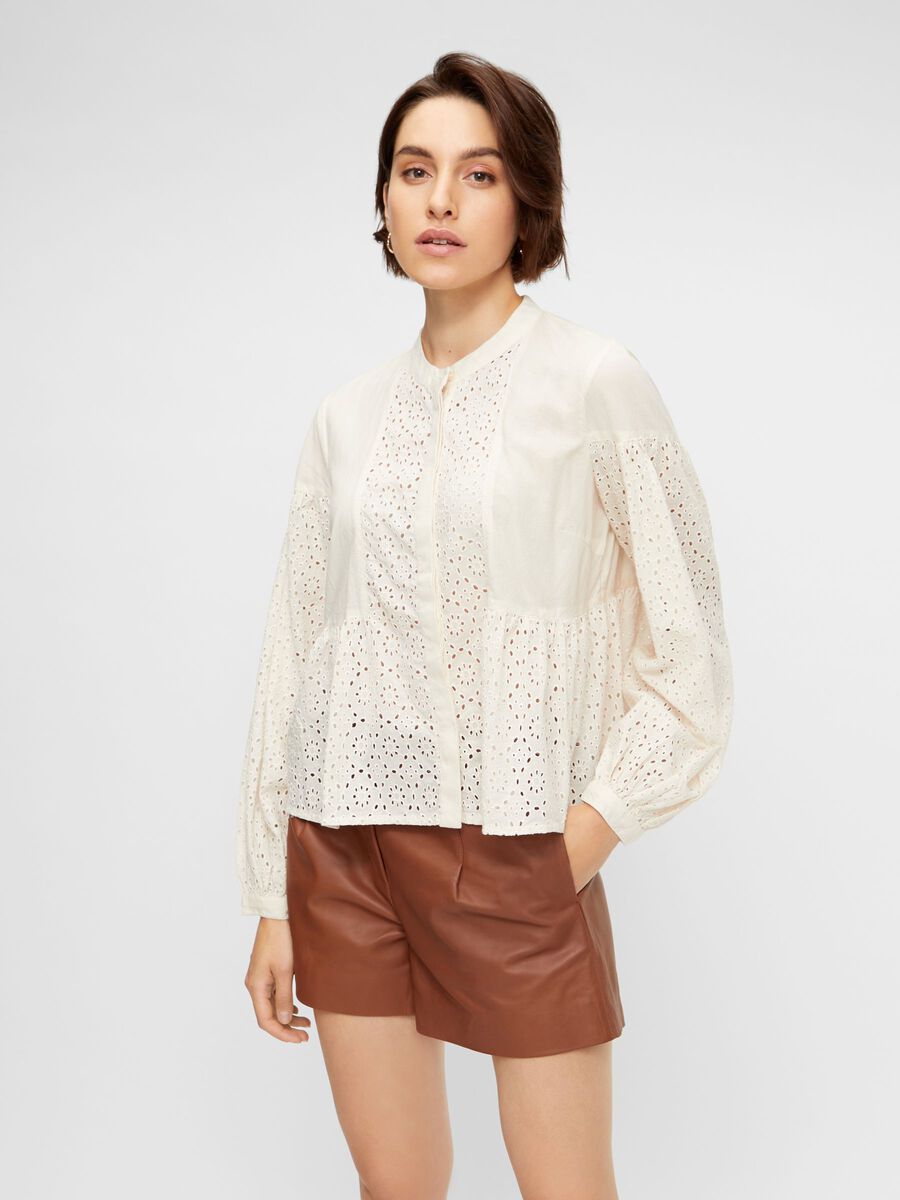 Y.A.S YASFRIMORE LONG SLEEVED SHIRT, Eggnog, highres - 26021540_Eggnog_003.jpg