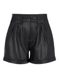 Product image thumbnail - YASBINE LEATHER SHORTS, Black | 6