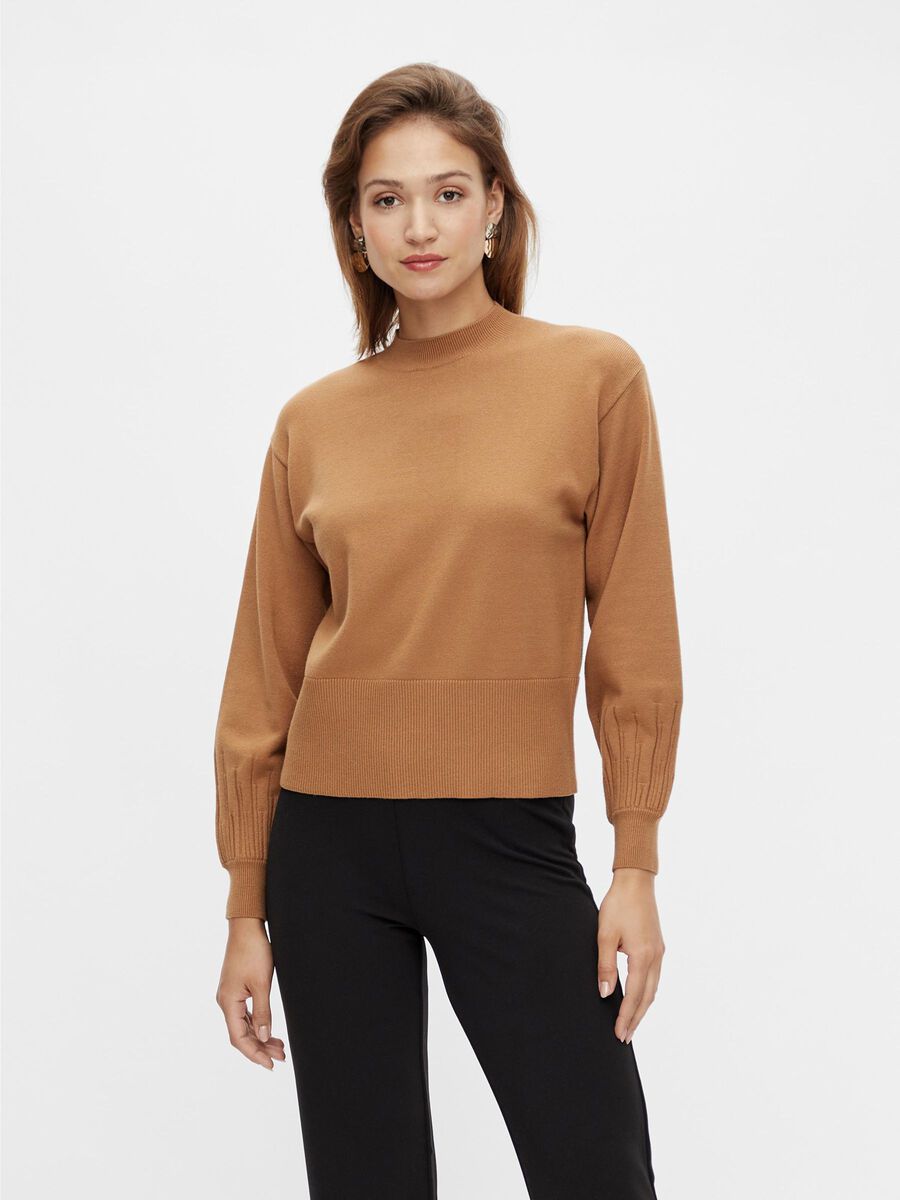 Y.A.S YASTIMMI KNITTED PULLOVER, Tobacco Brown, highres - 26024417_TobaccoBrown_003.jpg