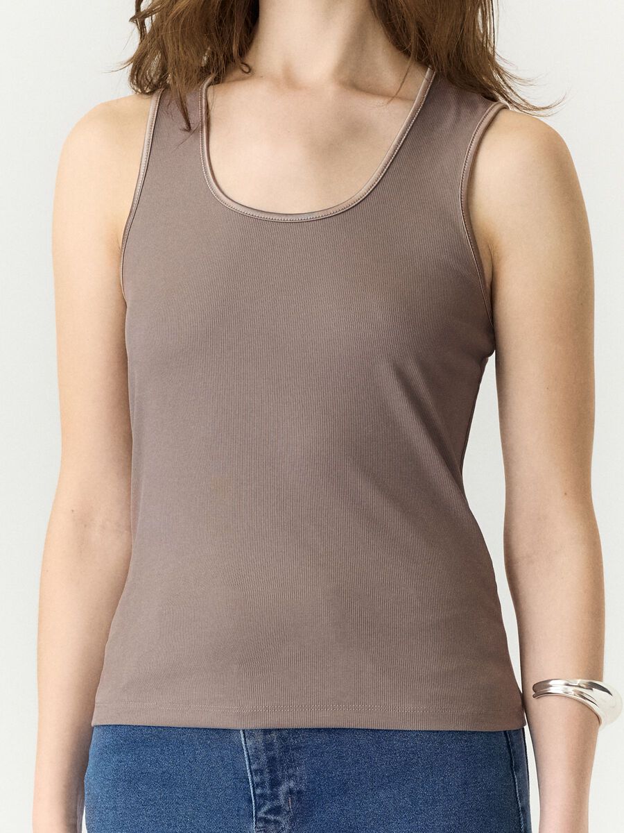 Carousel image 3 YASPALOMA TANKTOP, Taupe Gray