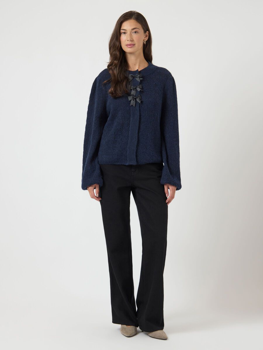 Carousel image - YASBONSA KNITTED CARDIGAN, Navy Blazer | 4
