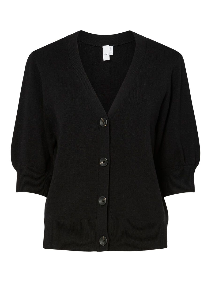 Product carousel image - YASFONNY 2/4-ARM STRICKJACKE, Black | 2