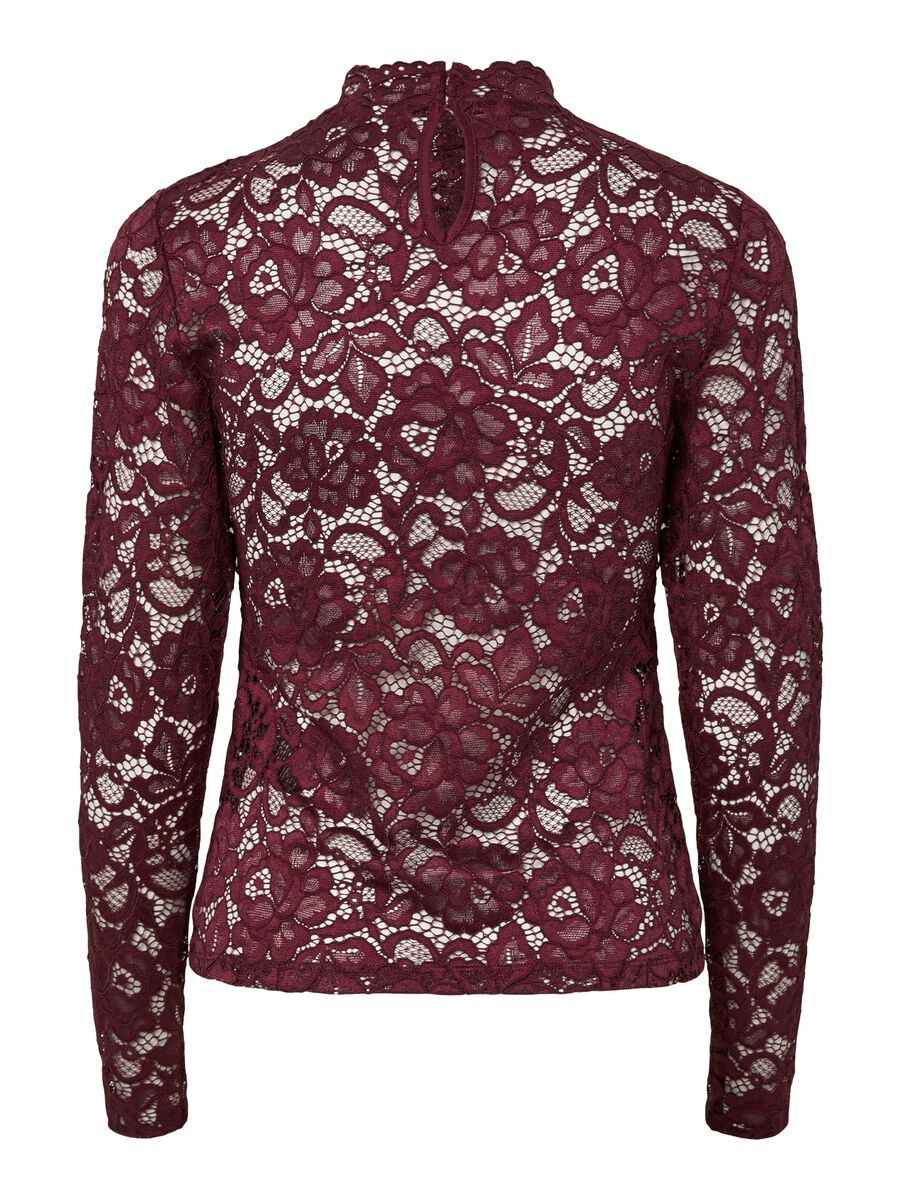 Carousel image - YASLACEY LACE LONG SLEEVED TOP, Port Royale | 6