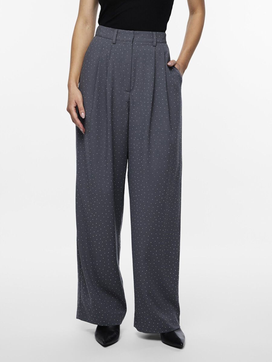 YAS YASRHINE BUKSER MED VIDE BEN, Medium Grey Melange, highres - 26034531_MediumGreyMelange_1120620_003.jpg