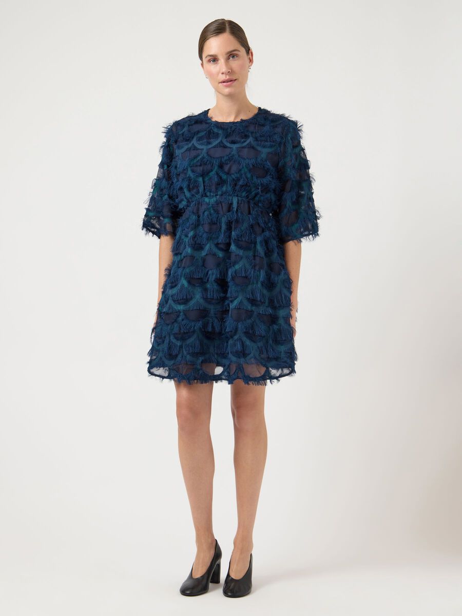 Product carousel image - YASPAZILLA 3/4 VESTIDO MINI, Navy Blazer | 1