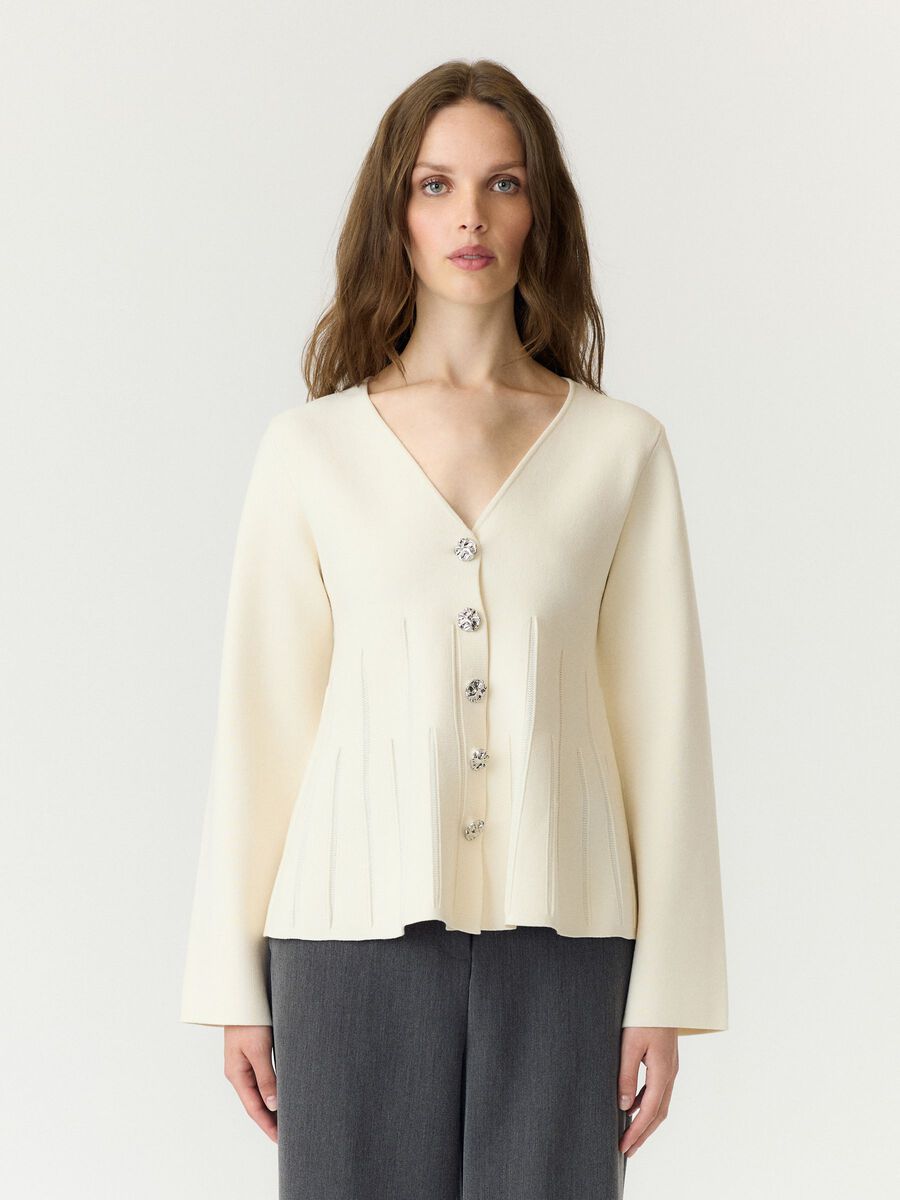 Product tile image - YASMIKLA CARDIGAN A MAGLIA, Pristine | 26040144_Pristine