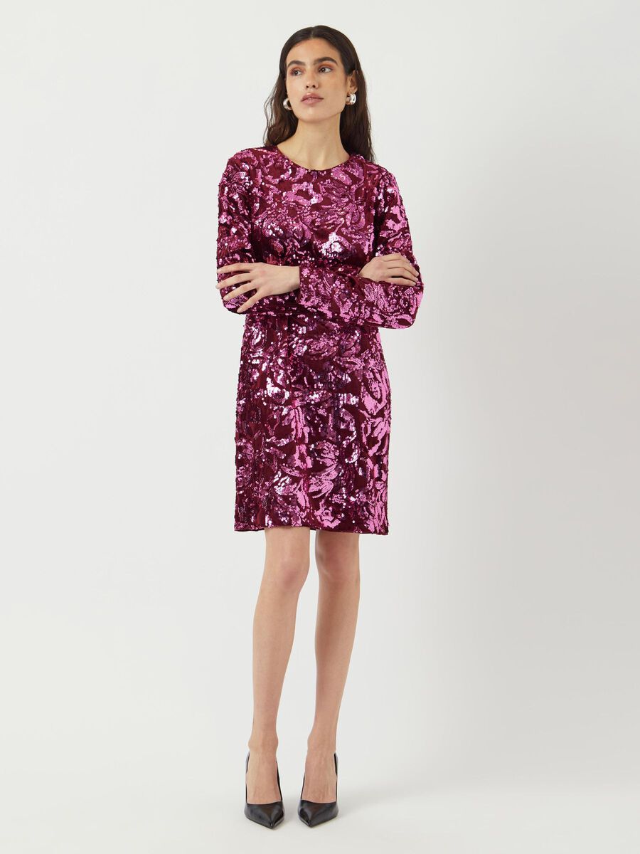 Product carousel image - YASROCOCO SEQUIN MINI DRESS, Port Royale | 1