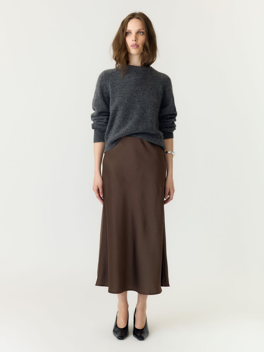 Carousel image 5 YASPELLA JUPE MI-LONGUE, Chocolate Brown
