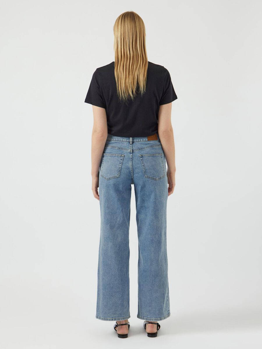 YAS YASEYLA JEANS MED HÖG MIDJA, Medium Blue Denim, highres - 26038258_MediumBlueDenim_004.jpg
