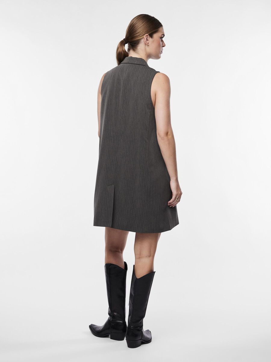 Y.A.S YASPINLY SPENCER DRESS, Medium Grey Melange, highres - 26030634_MediumGreyMelange_1040831_004.jpg
