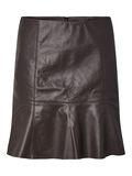 Product image thumbnail - YASCOLLY LEATHER SKIRT, Chocolate Brown | 5
