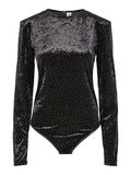Product image thumbnail - YASTILLIA FLUWEEL ROMPER, Black | 5
