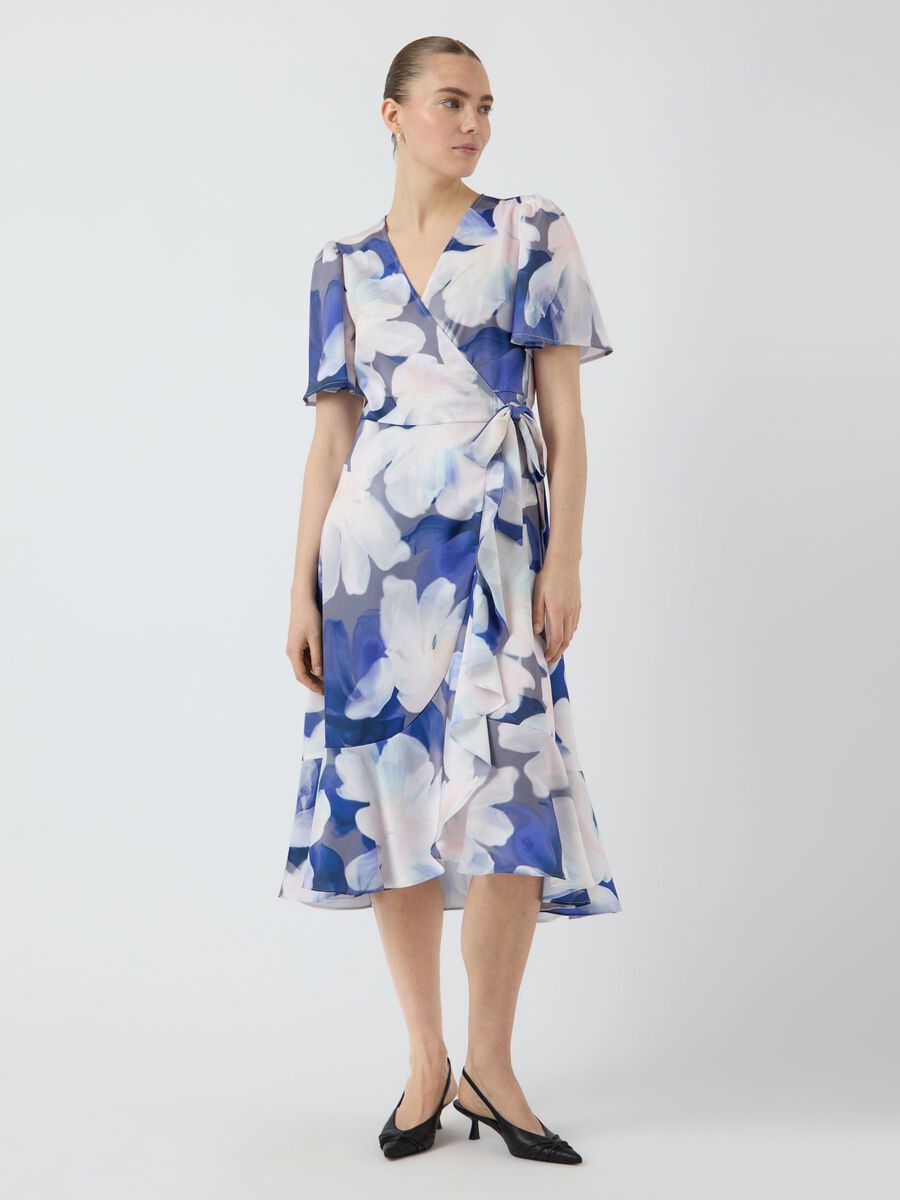 Product carousel image - YASTHEA WRAP DRESS, Folkstone Gray | 1