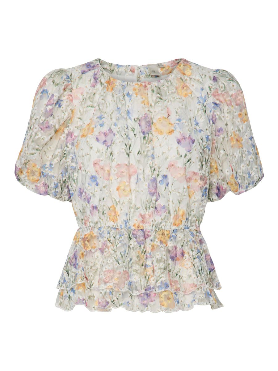 YAS YASLEANNA SHORT SLEEVED TOP, Star White, highres - 26037141_StarWhite_001.jpg
