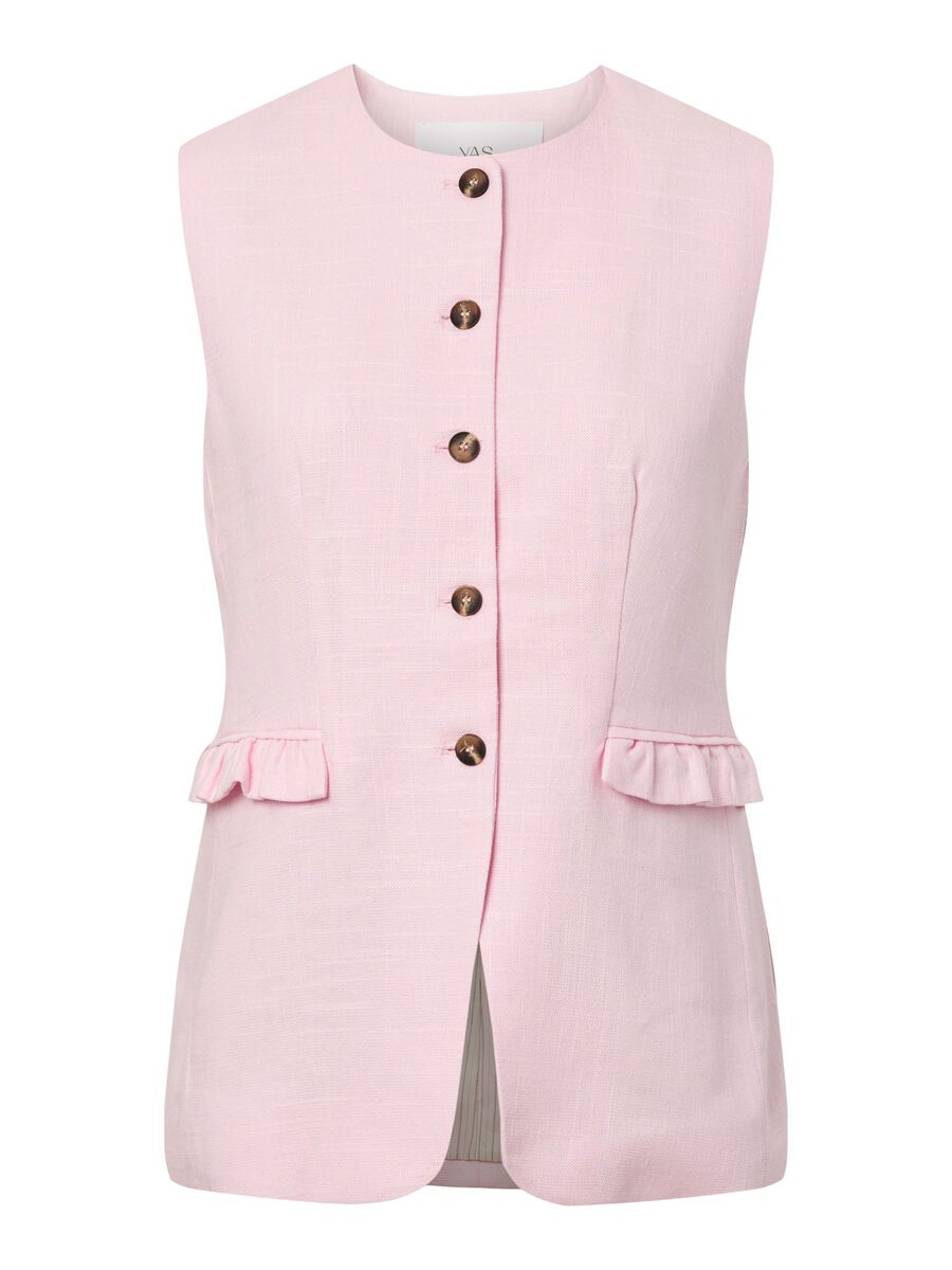 Carousel image - YASAGANA LINEN BLEND  WAISTCOAT, Pink Lady | 5