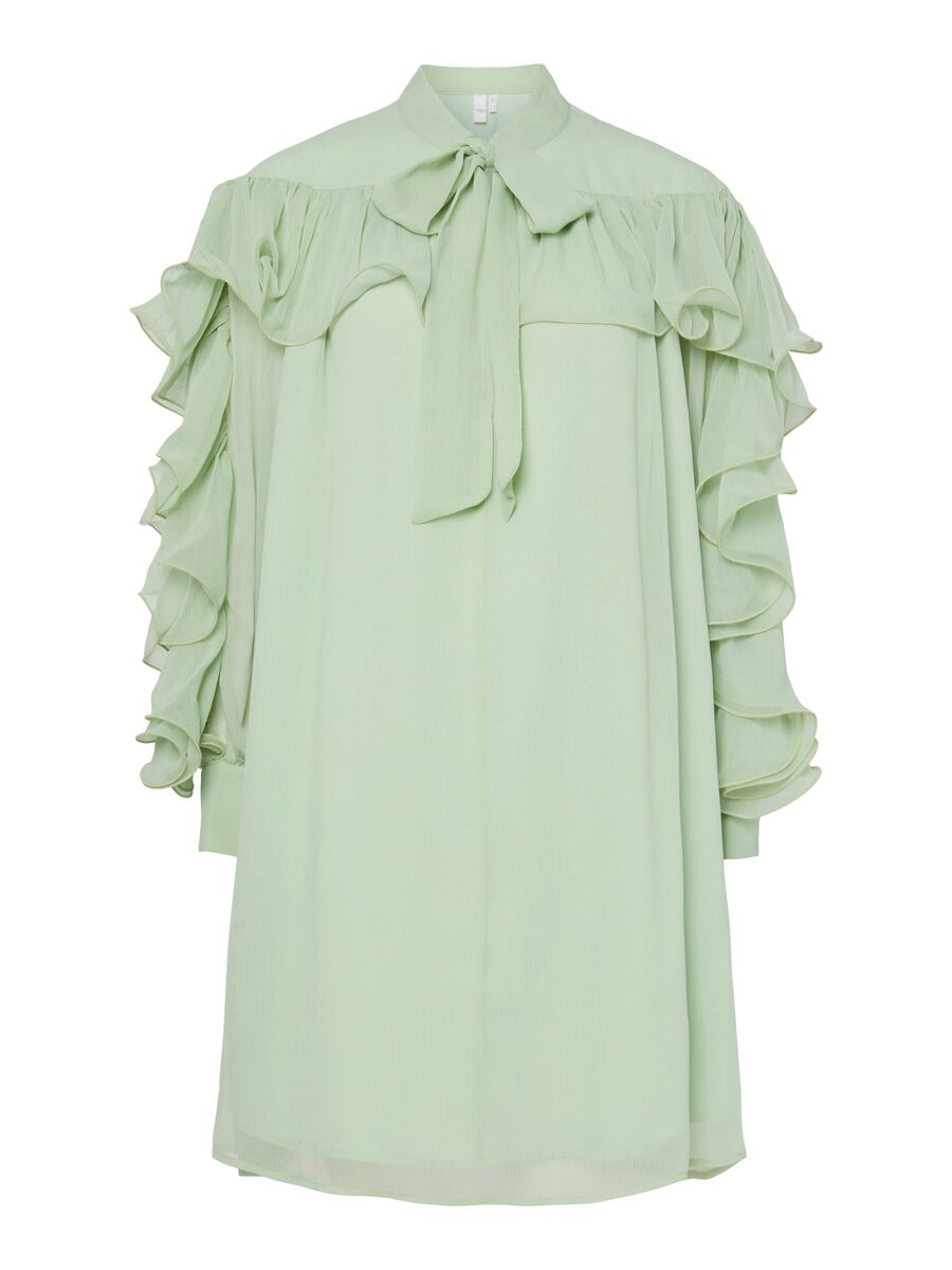 Product carousel image - YASNOEL MINI DRESS, Smoke Green | 2