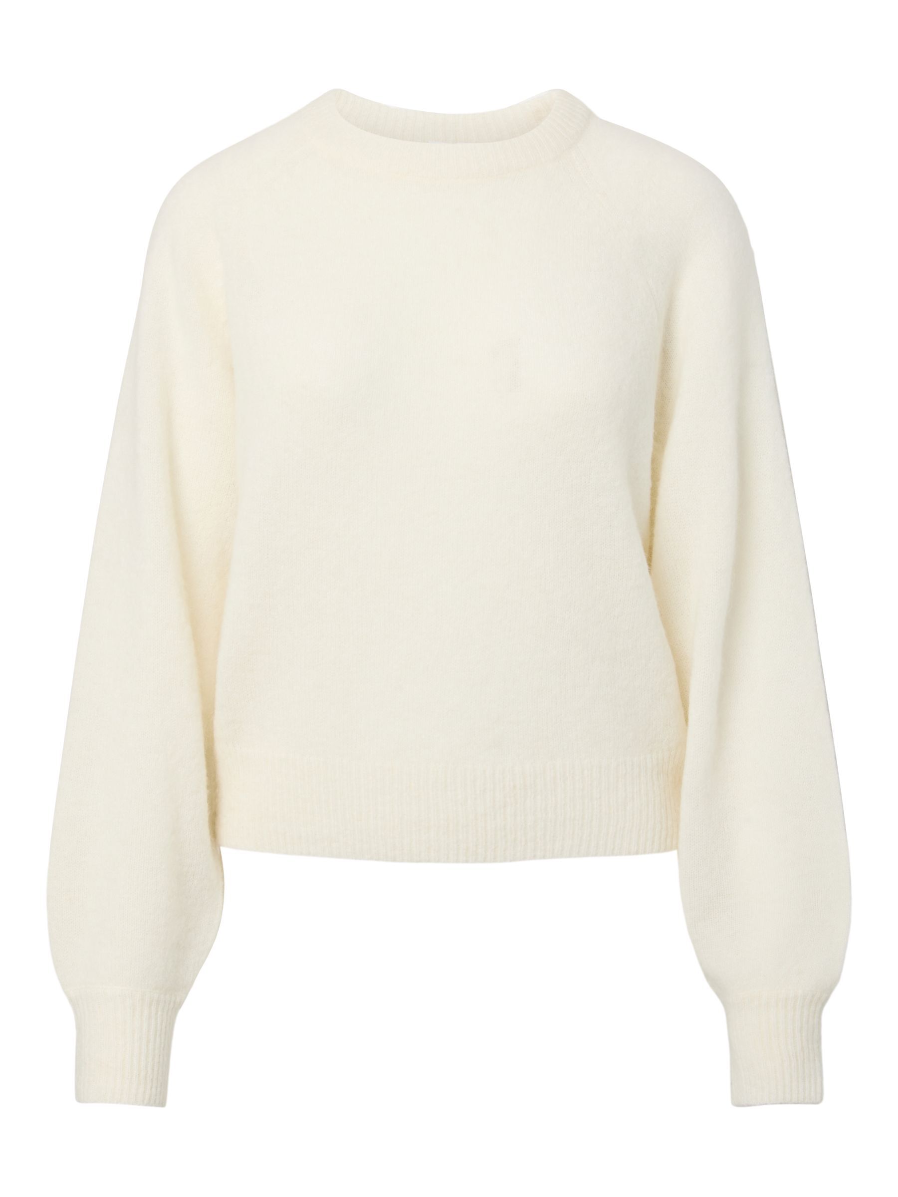 ゆみぞー　Ｐニット　ホワイト YASJOHI WOOL BLEND KNITTED PULLOVER | White | YAS® Sweden