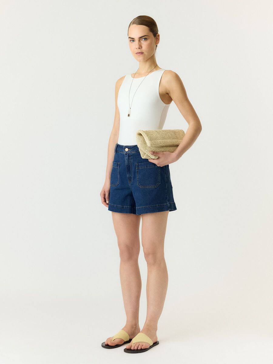 Carousel image - YASNEMA HMW  DENIM SHORTS, Medium Blue Denim | 5