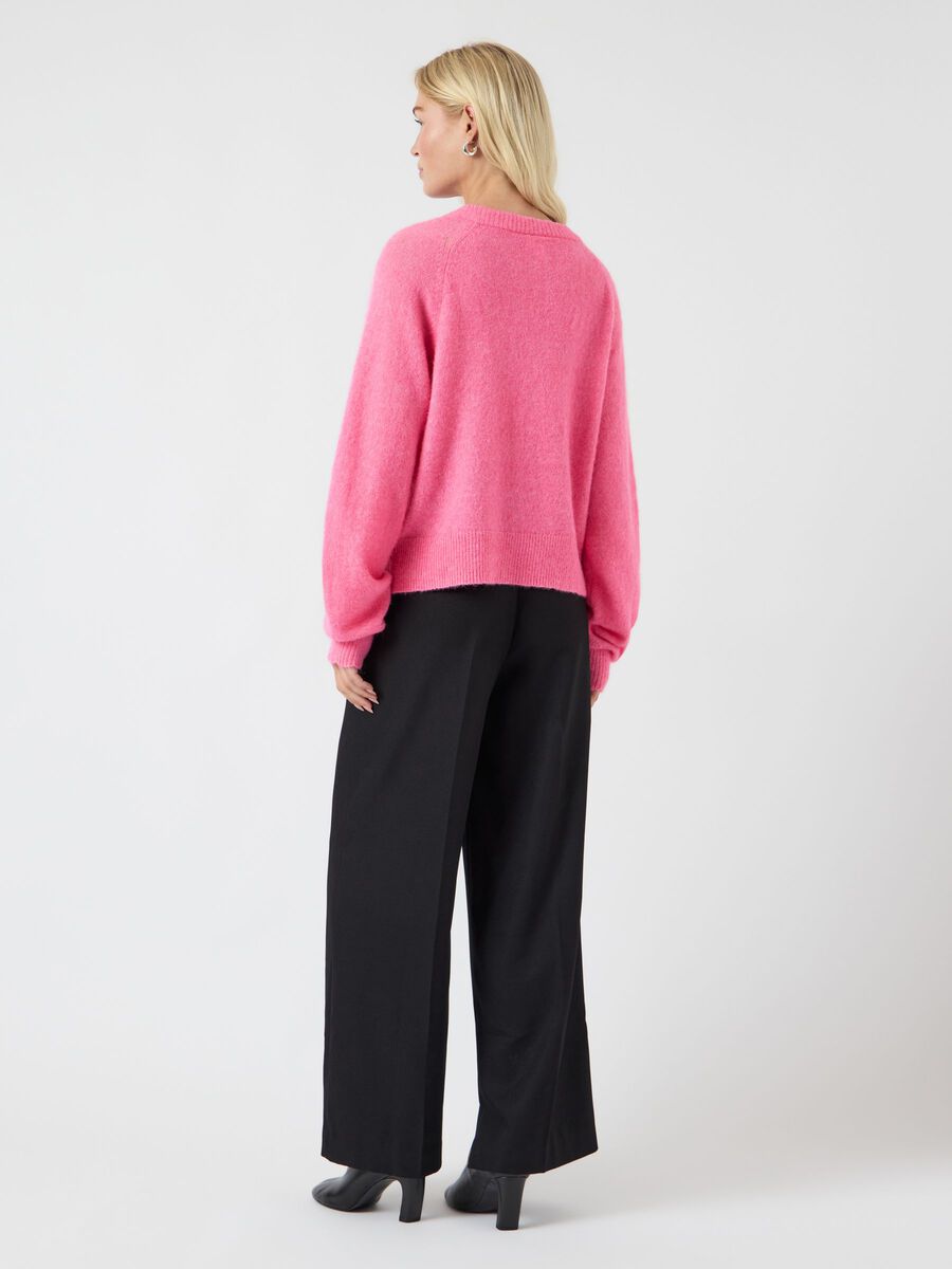 Carousel image - YASJOHI WOOL KNITTED CARDIGAN, Begonia Pink | 2