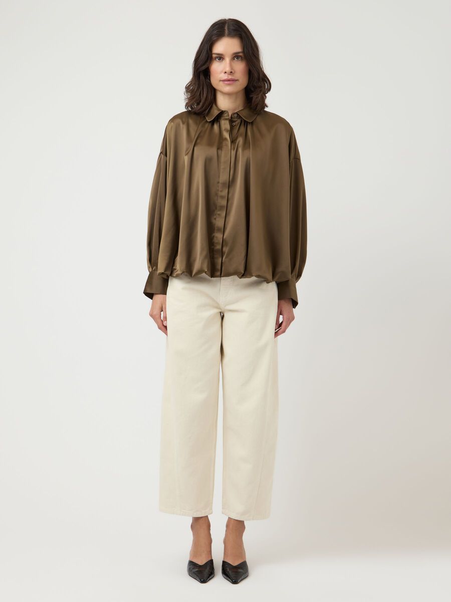 Carousel image - YASPELLA - OURLET ARRONDI CHEMISE, Teak | 4