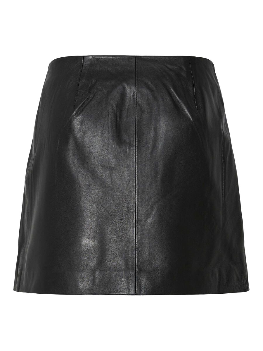 Carousel image - YASDIMA LEATHER MINI SKIRT, Black | 6