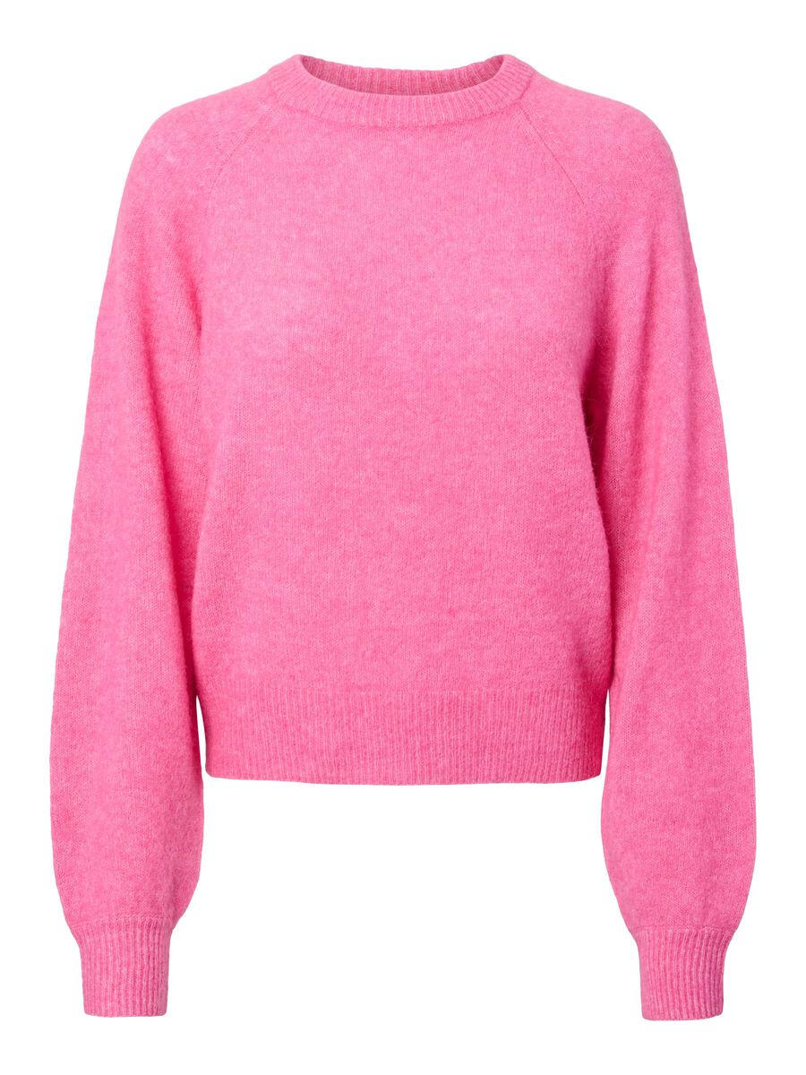 Product carousel image - YASJOHI ULL STICKAD TRÖJA, Begonia Pink | 2