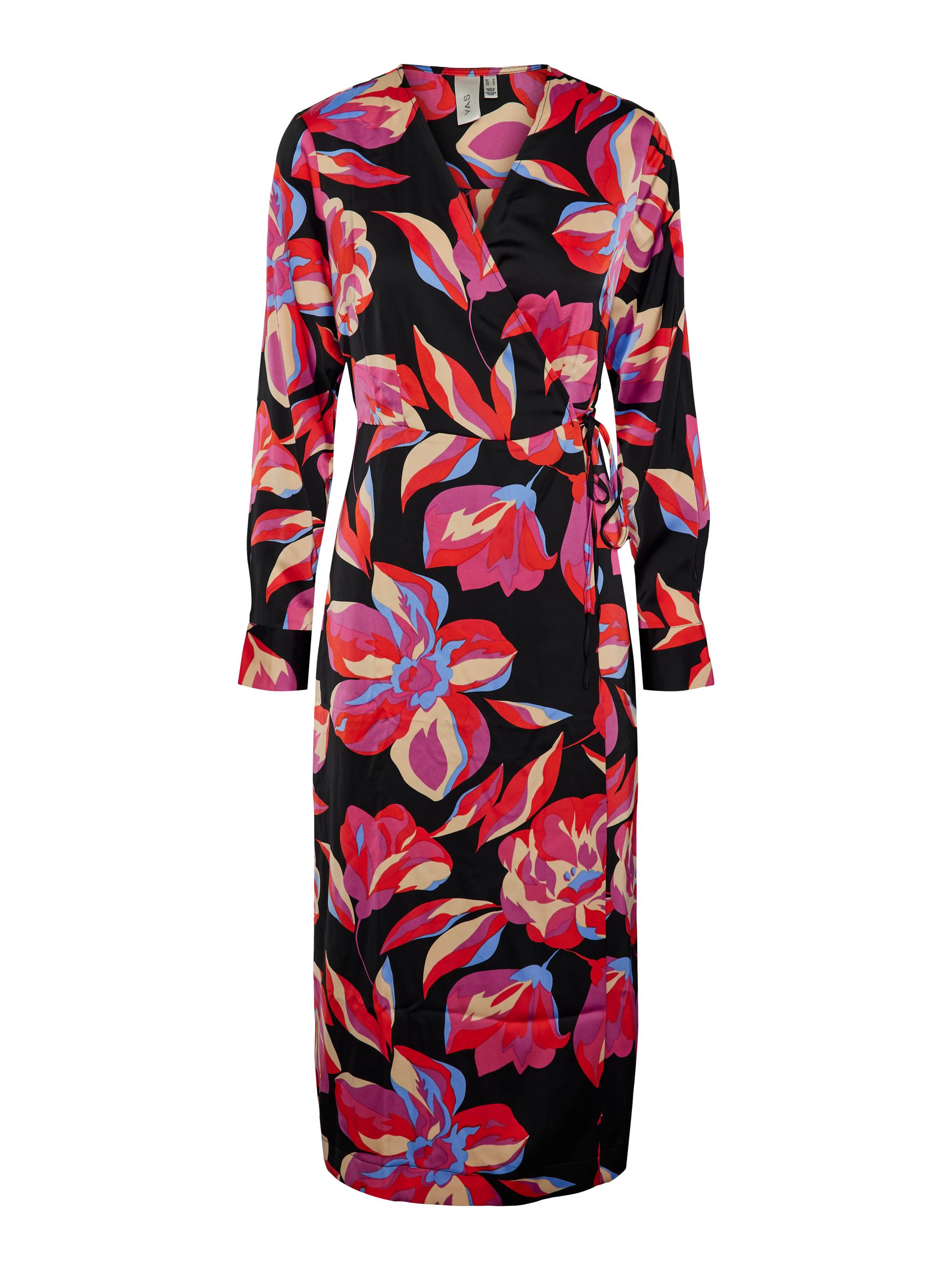 Yas floral wrap dress clearance