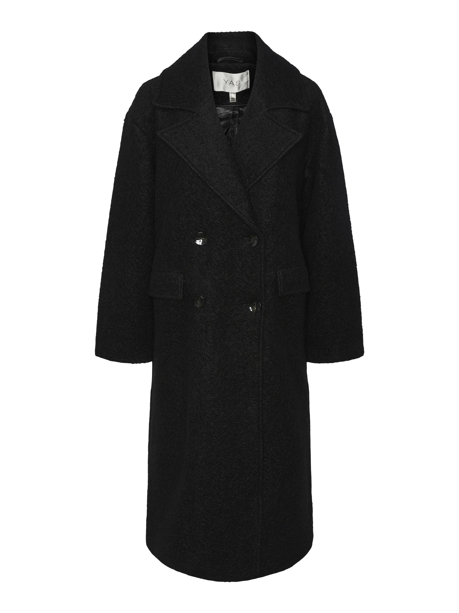 YASMILA WOOL BLEND COAT Black Y.A.S® UK