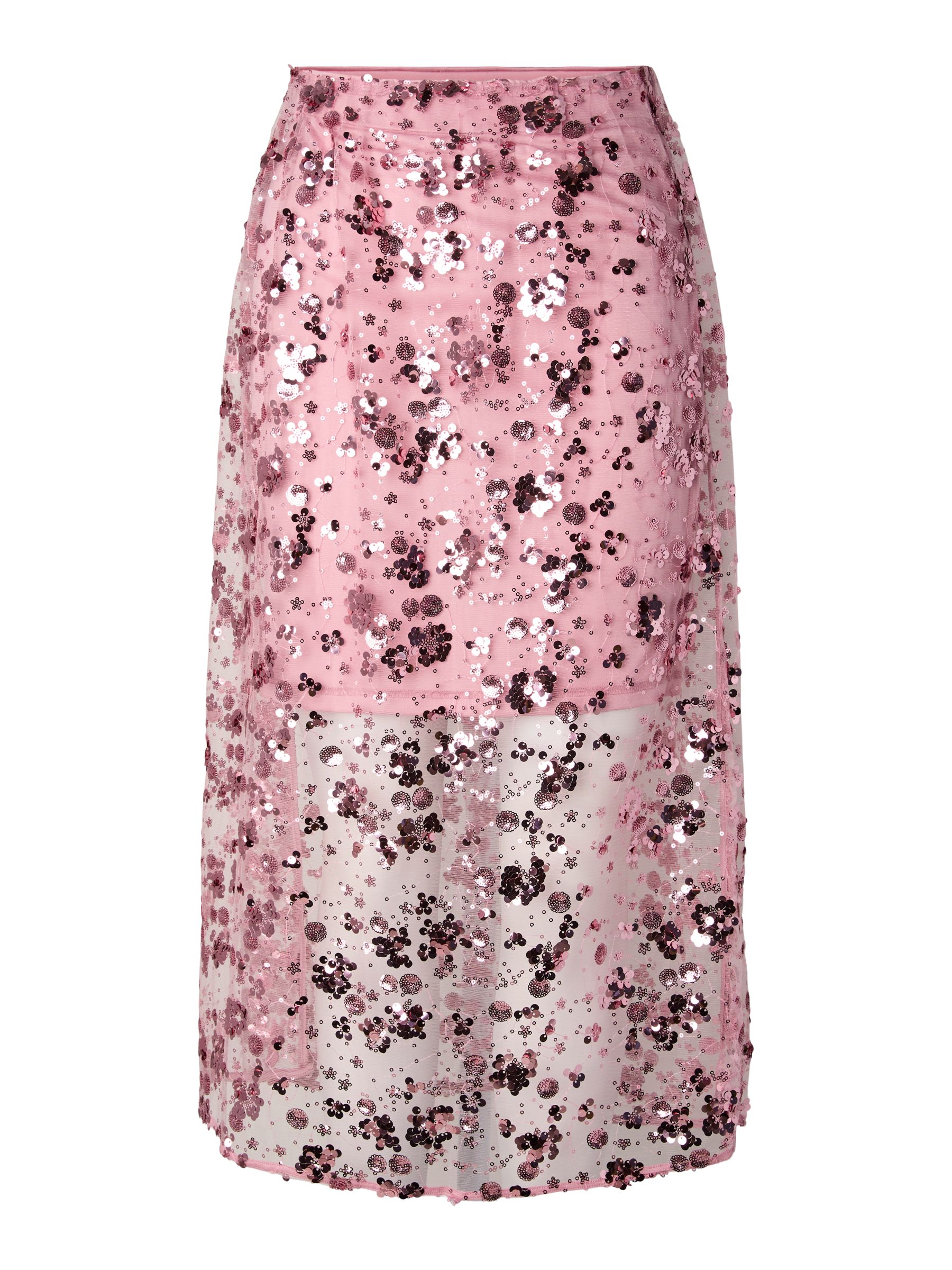 Somke Rok YASSEQUINA HW MIDDELLANGE ROK | Roze | YAS® België