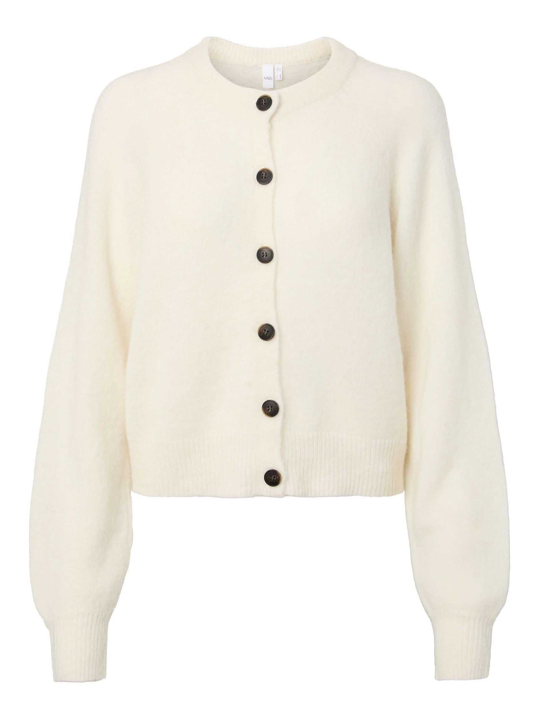 YASJOHI WOOL BLEND STRIKKET CARDIGAN | Hvit | YAS® Norge