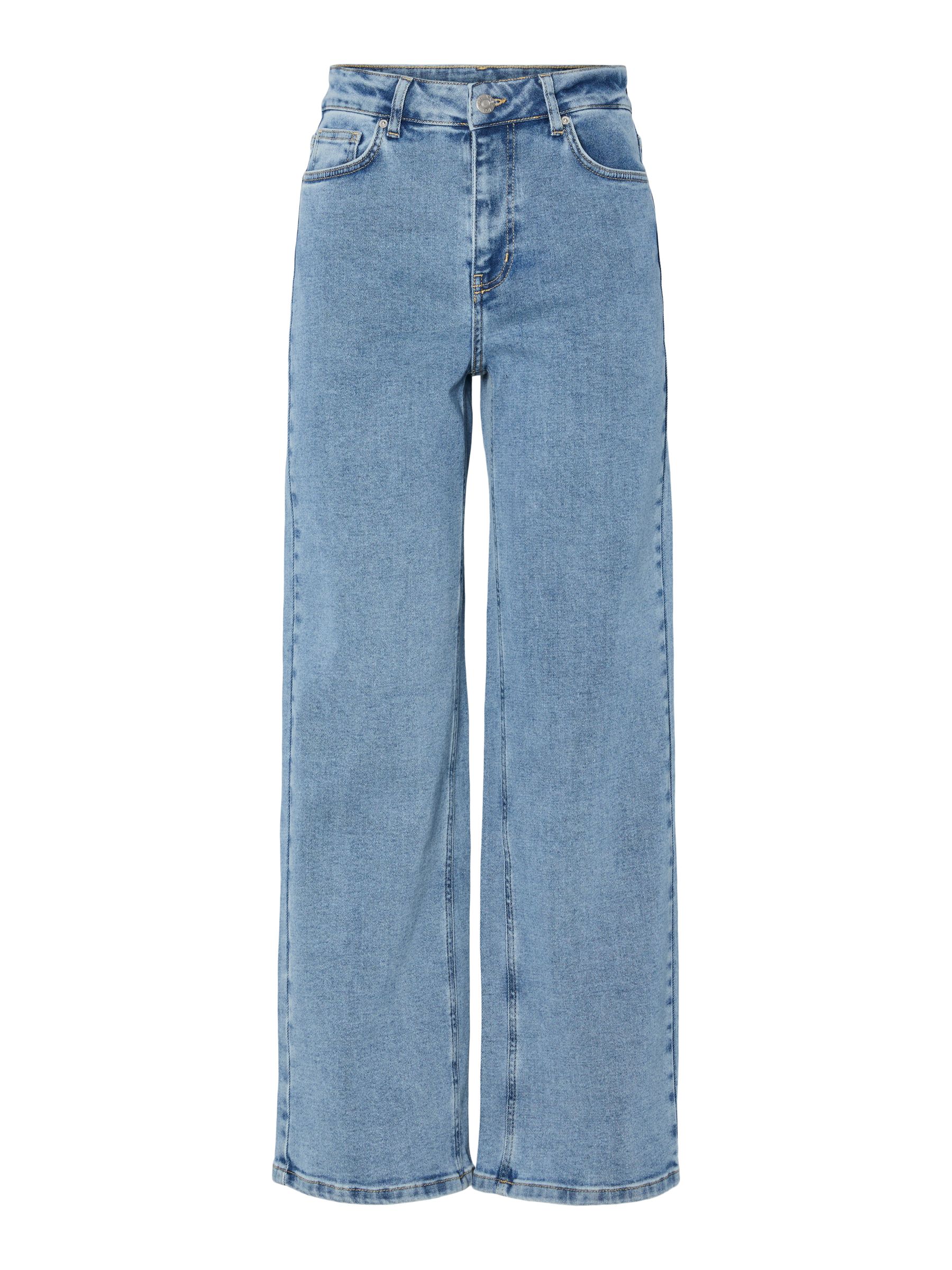 パンツ FEELS WIDE STRAIGHT DENIM ICE BLUE YASROSIE HW STRAIGHT FIT JEANS | Blue | YAS® UK
