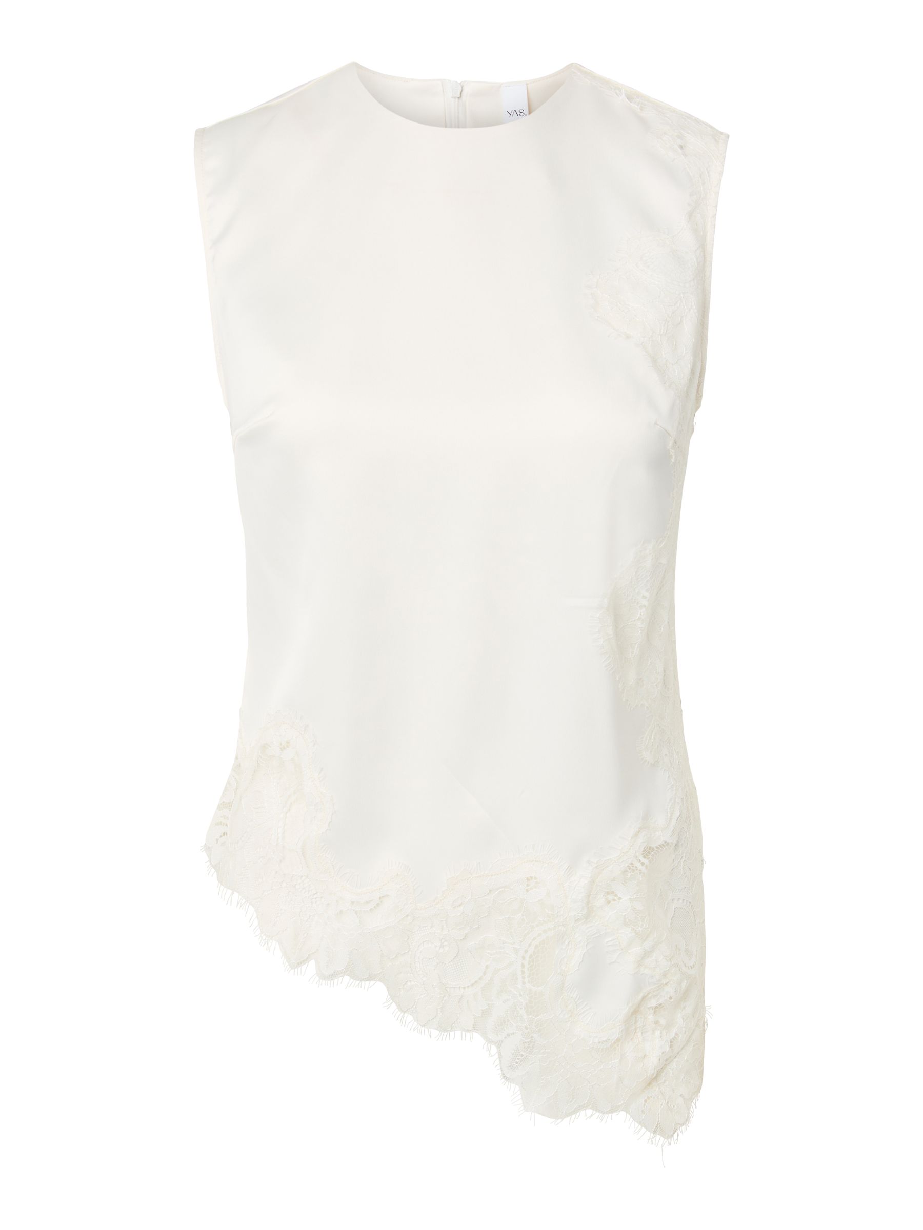 YASPELLA LACE SLEEVELESS TOP | White | YAS® Switzerland