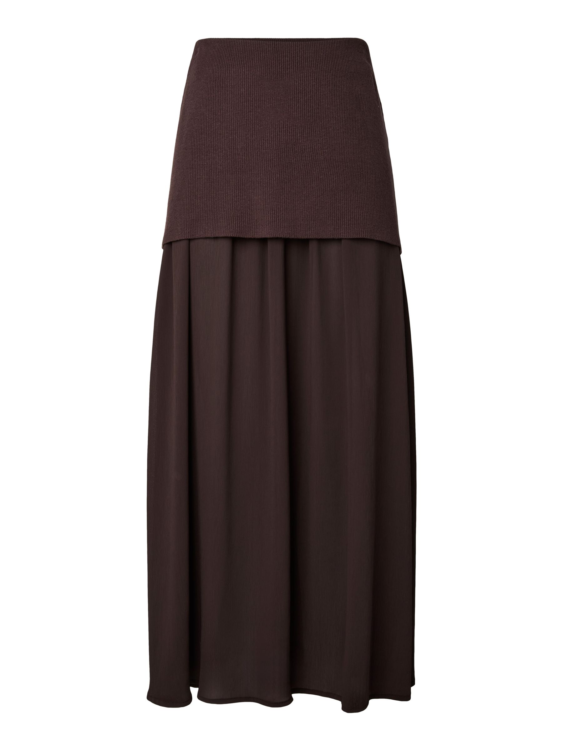 スカート Happy99 Star Gradient Knit Skirt brown Happy99 Star Gradient Knit Skirt brown HT 360 Collective - Brown