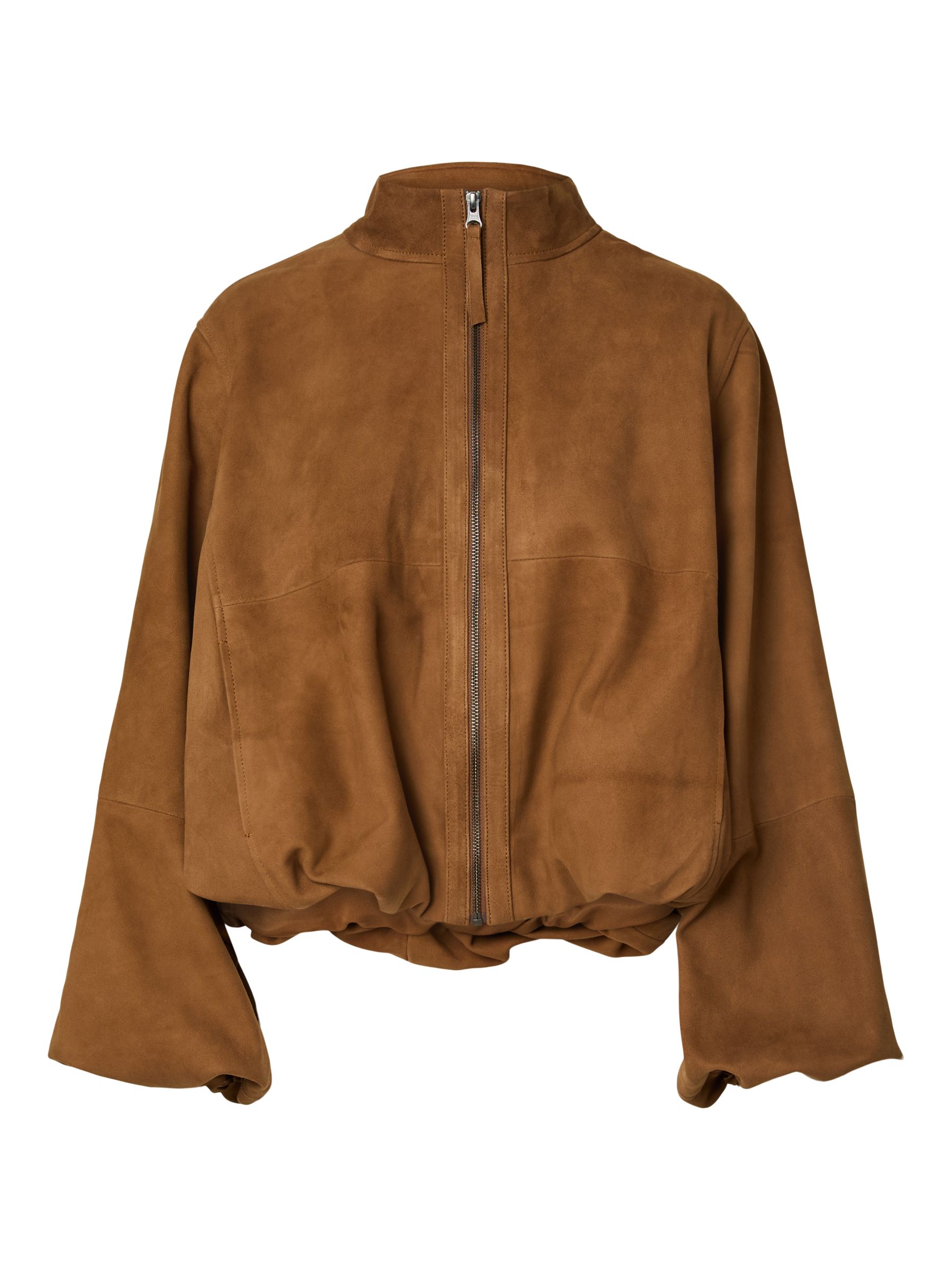 YASISABEL LEATHER SUEDE JACKET | Brown | YAS® Germany