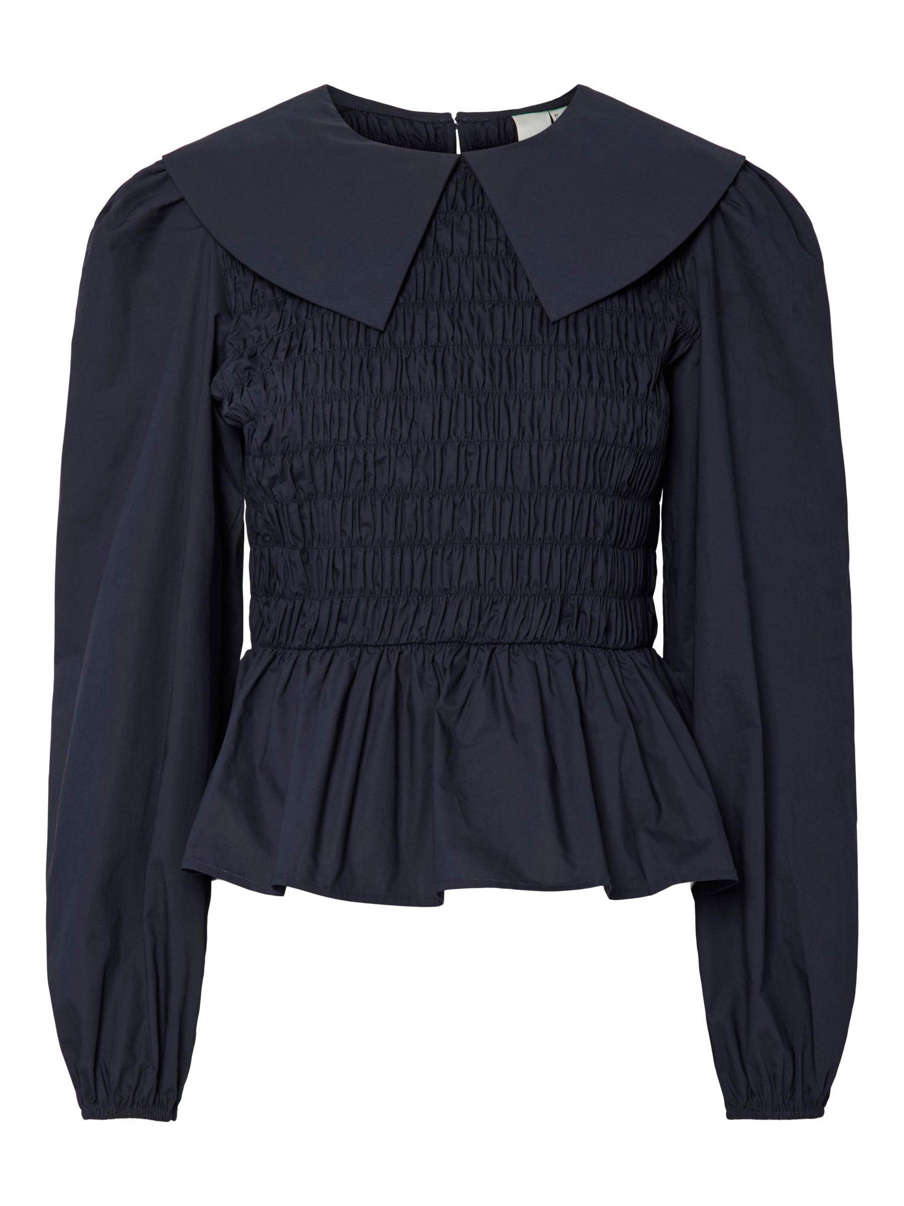 60s~ Russian Navy Gray Chambray Smock