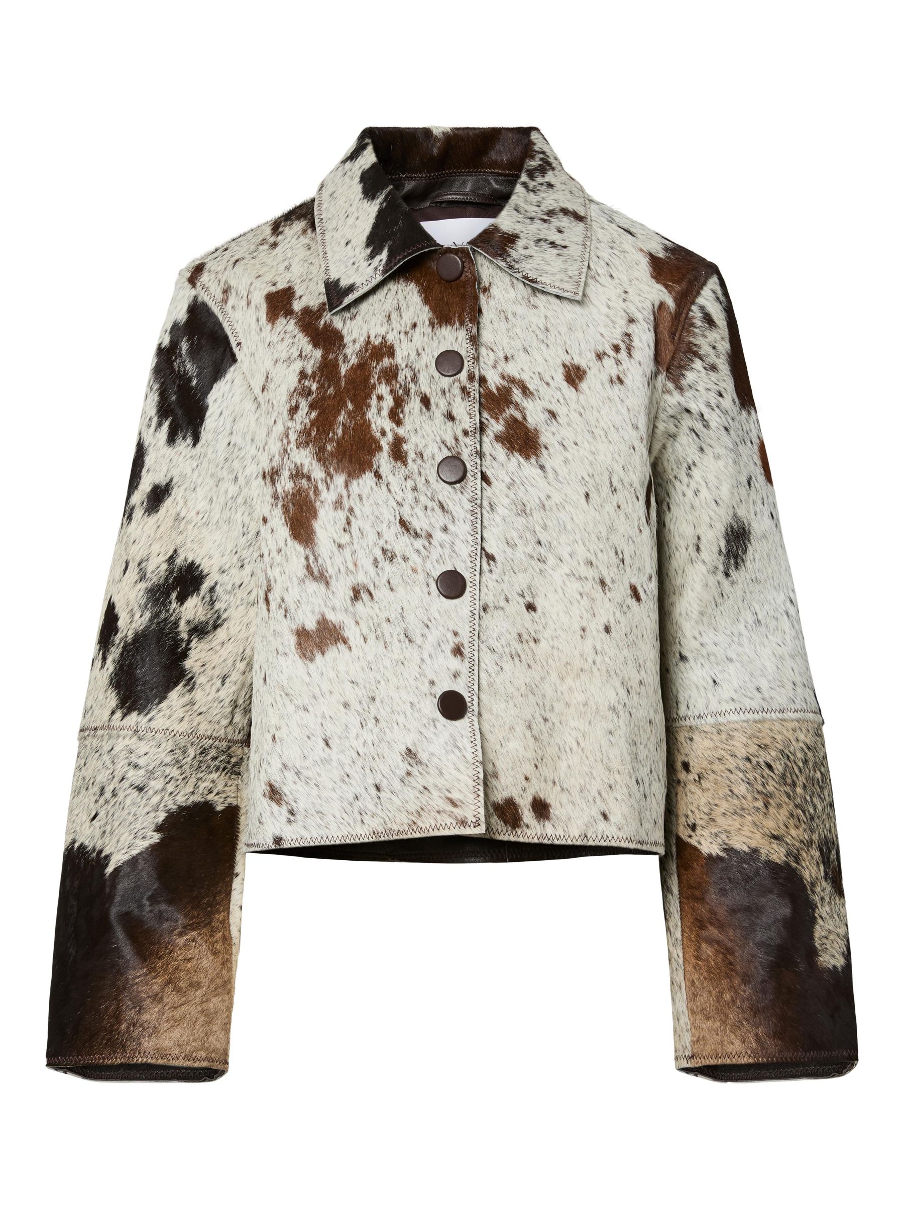YASCAROLINE COW LEATHER JACKET | Brown | YAS® Sweden
