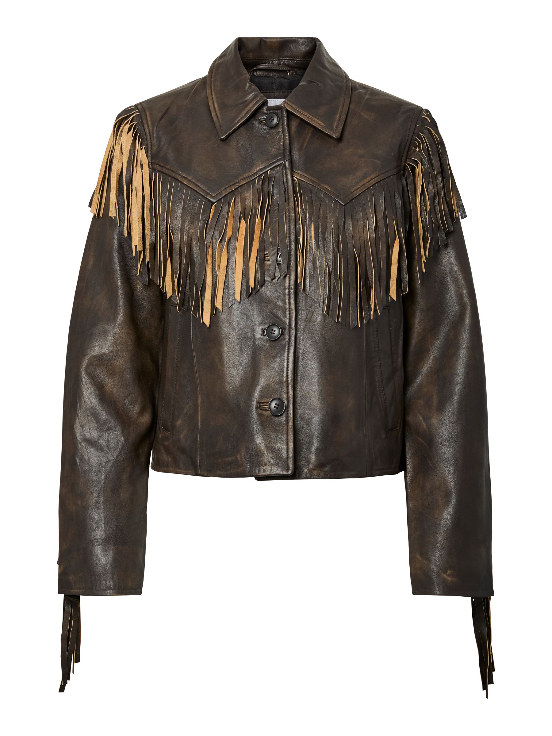 YASFIMU LEATHER JACKET | Red | YAS® Denmark
