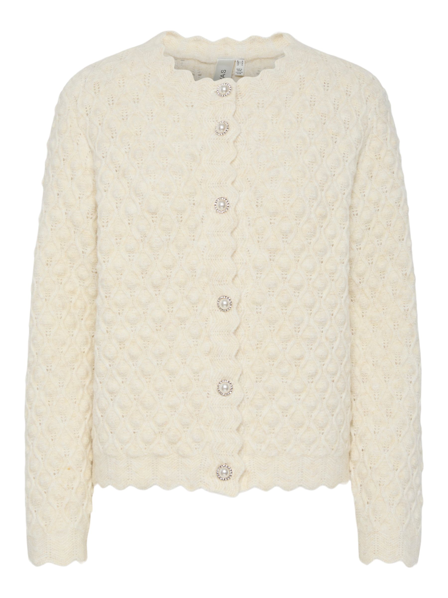 JILTU scallop knit cardigan（グレー） JILTU scallop knit cardigan（グレー） JILTU scallop knit cardigan