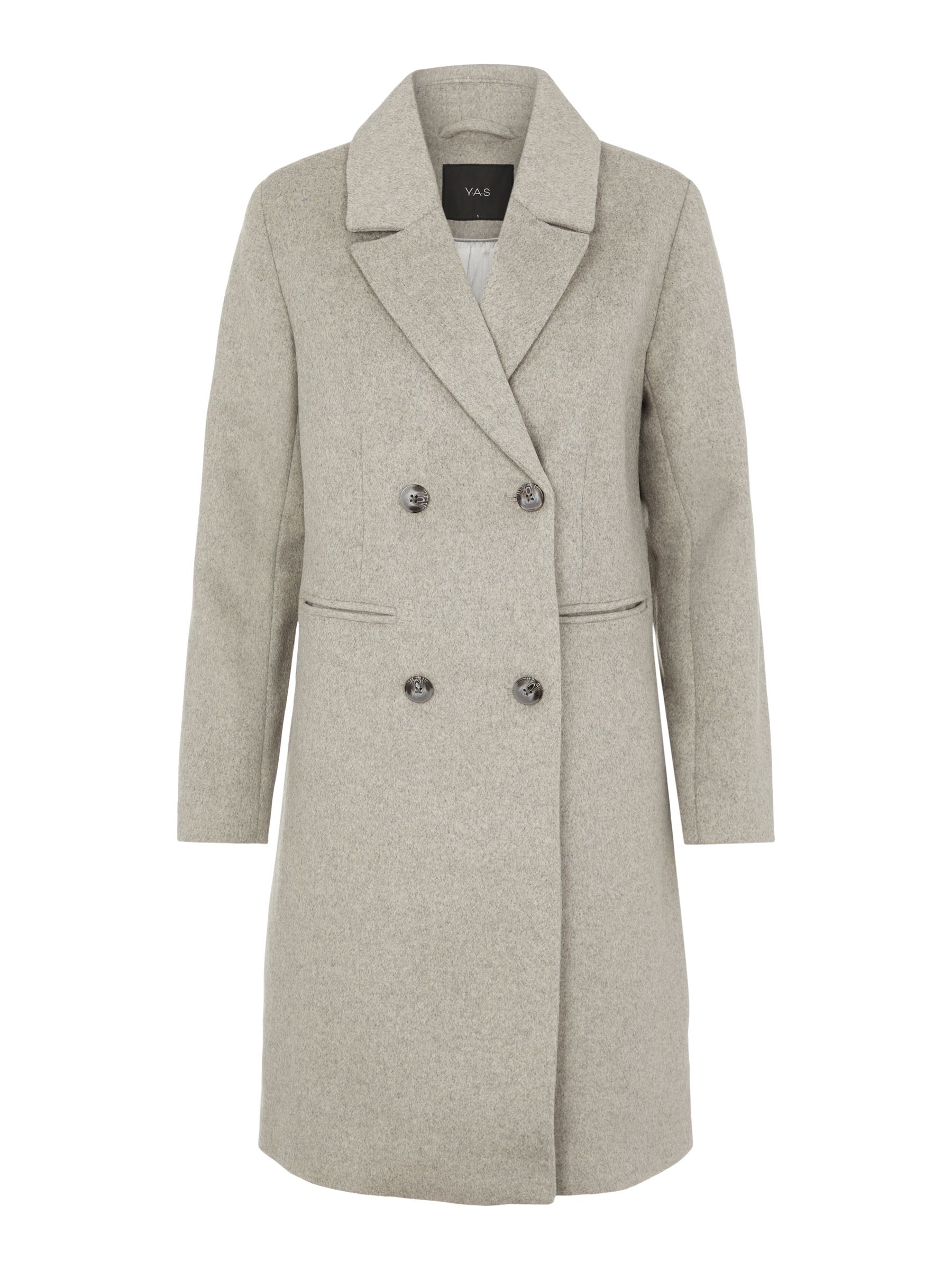 grey melange coat
