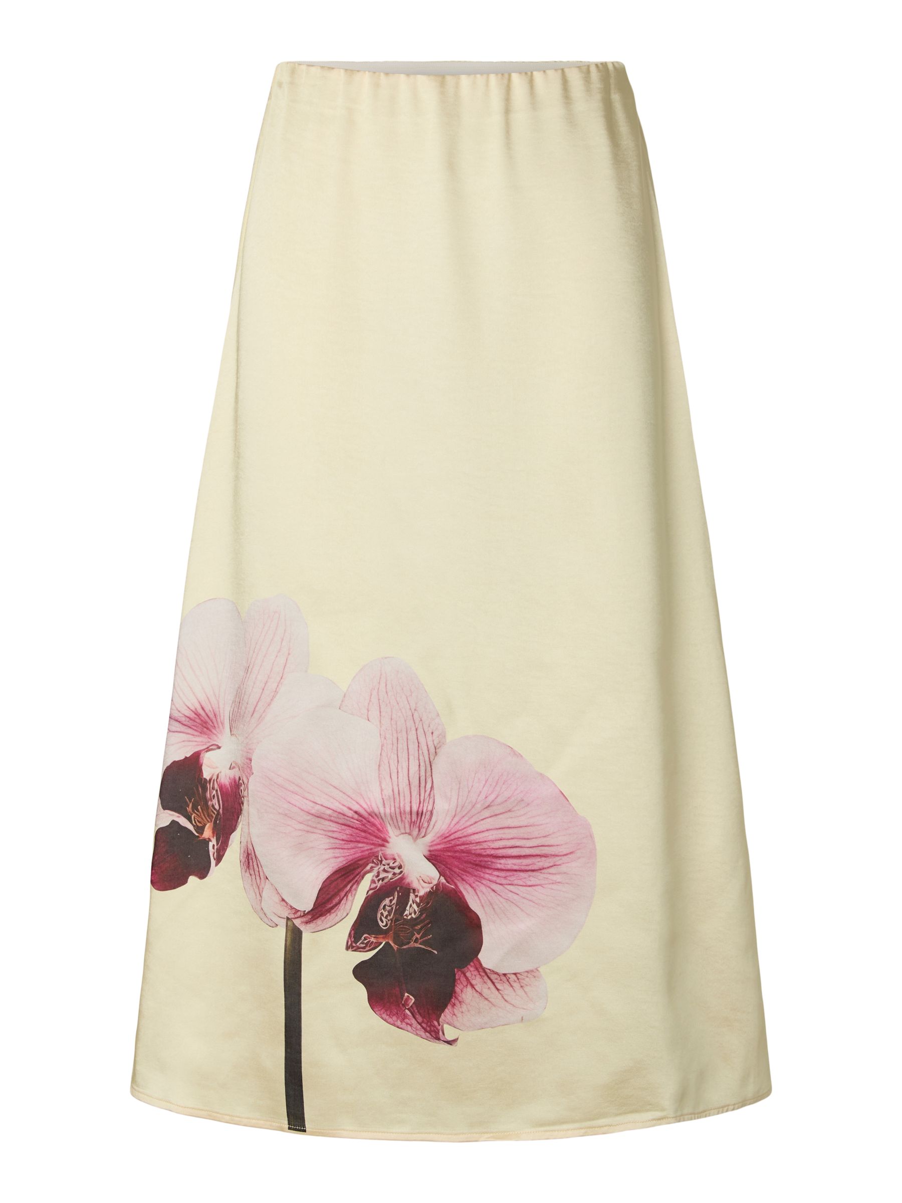 YASORCHIDA SATIN MIDI SKIRT | Yellow | YAS® Finland YASORCHIDA SATIN MIDI SKIRT | Yellow | YAS® Finland