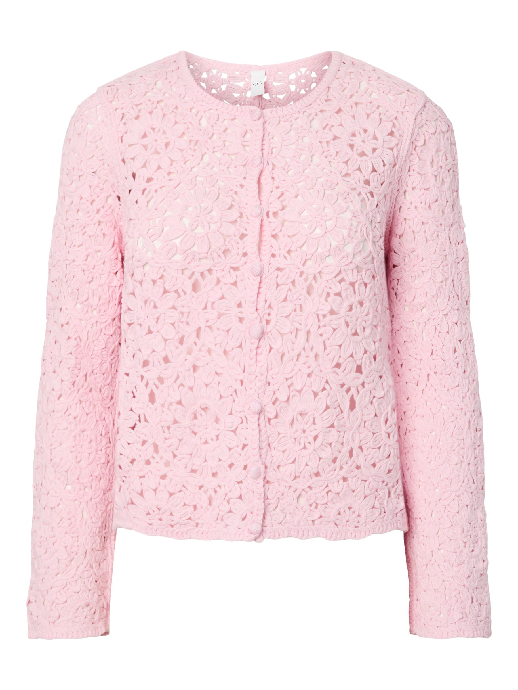 YASANNALINA CROCHET CARDIGAN | Purple | YAS® Belgium