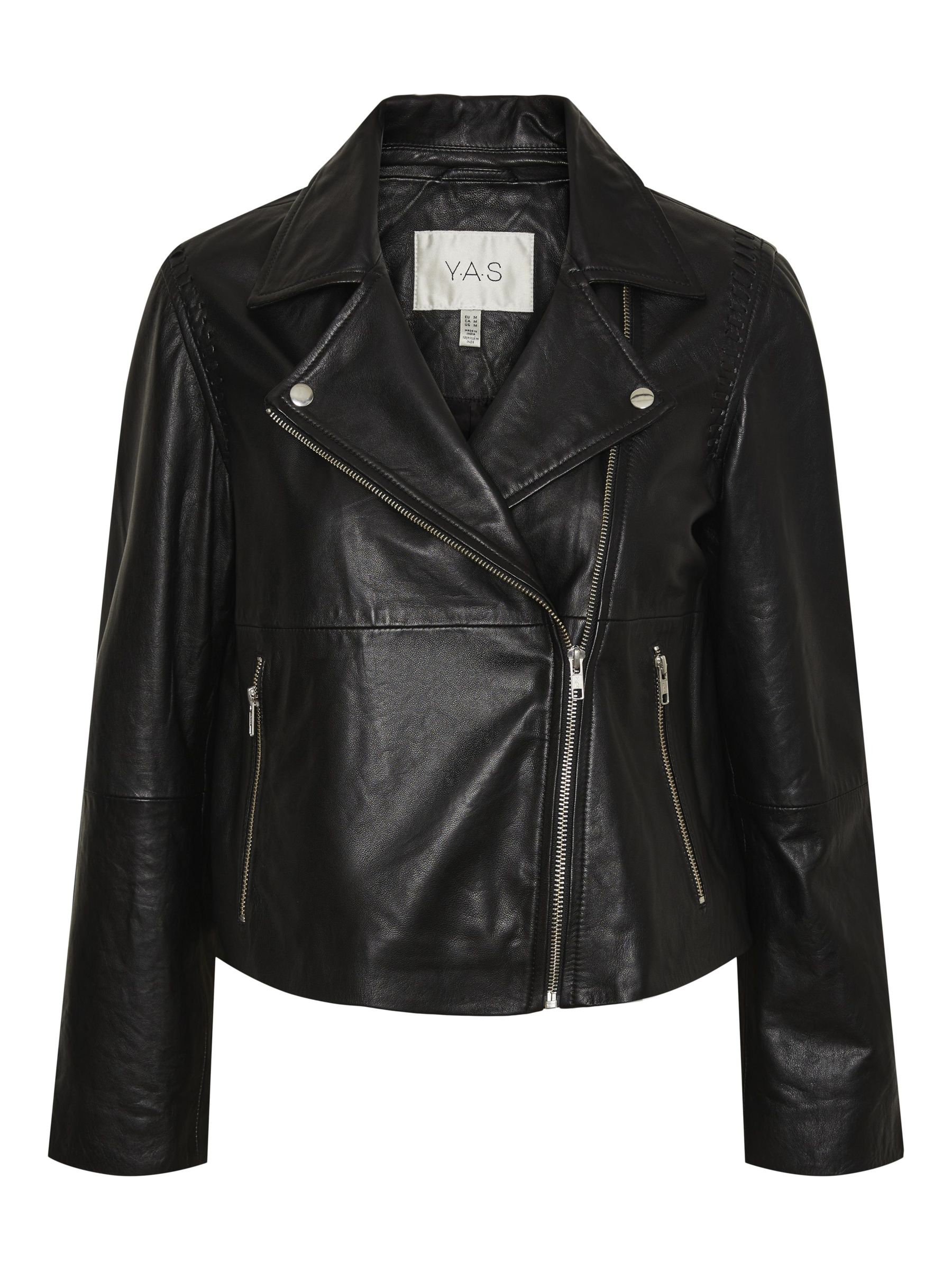 YASFRIMA LEATHER JACKET Black YAS® Finland