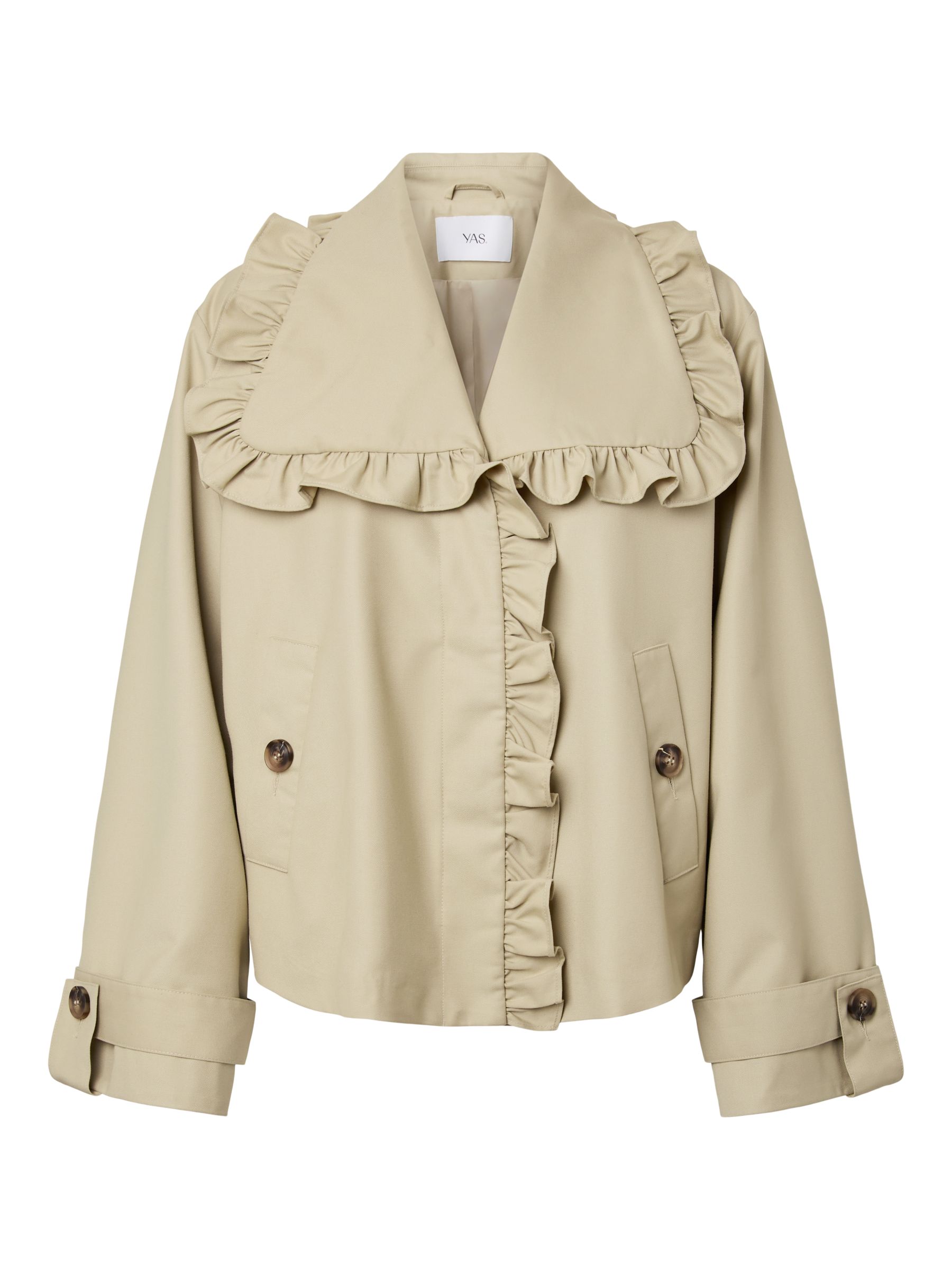 YASELSANA SHORT TRENCHCOAT | Wit | YAS® Nederland